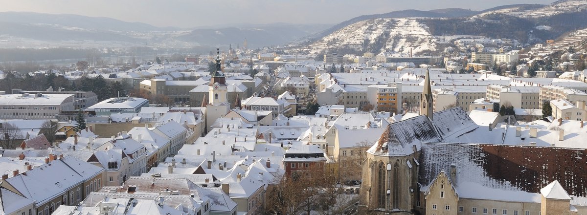 Blick auf das winterliche Krems © Kremstourismus/Fotograf Gregor Semrad, Stadt Krems