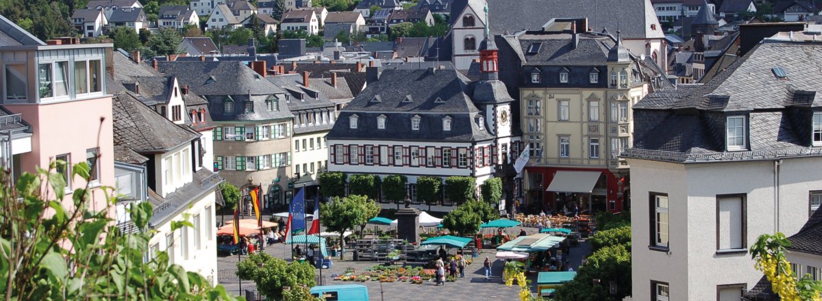 Blick auf den Marktplatz in Mayen © Stadt Mayen