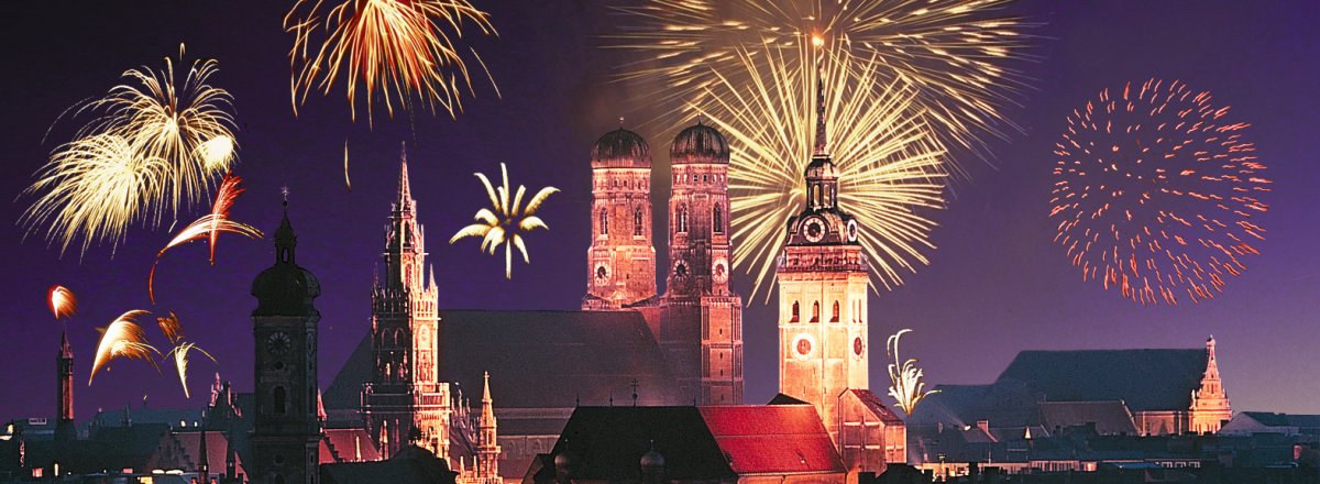 Feuerwerk über München