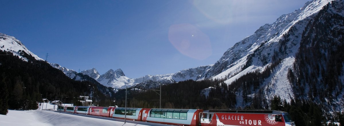 Glacier-Express zwischen Preda und Berguen © RhB/Andrea Bardrutt