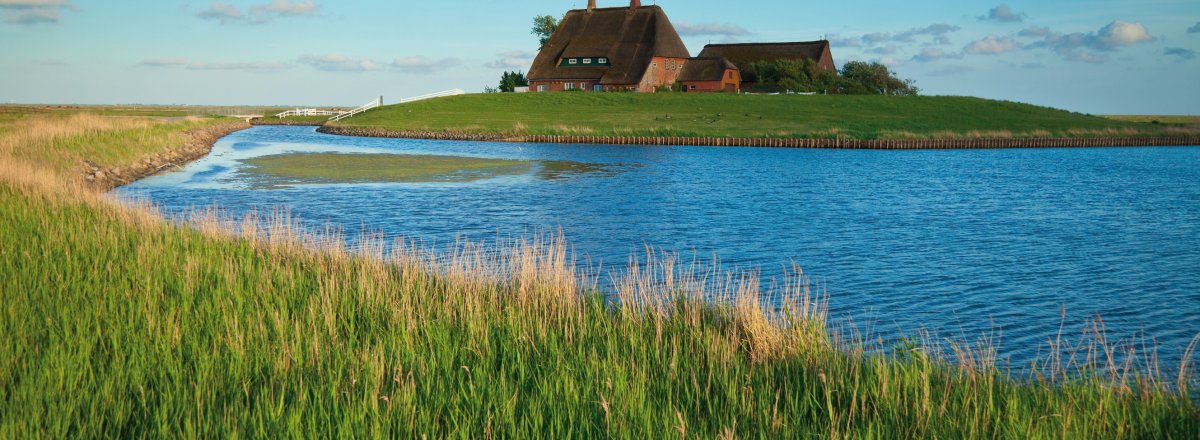 Kirchwarft - Hallig Hooge © c_images-fotolia.com