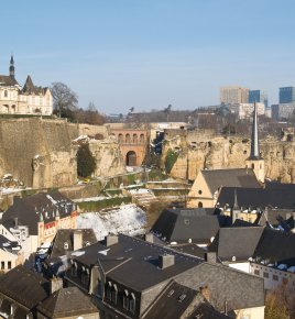 Altstadt Luxemburg im Winter
