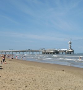 Strand und Seebrücke von Scheveningen